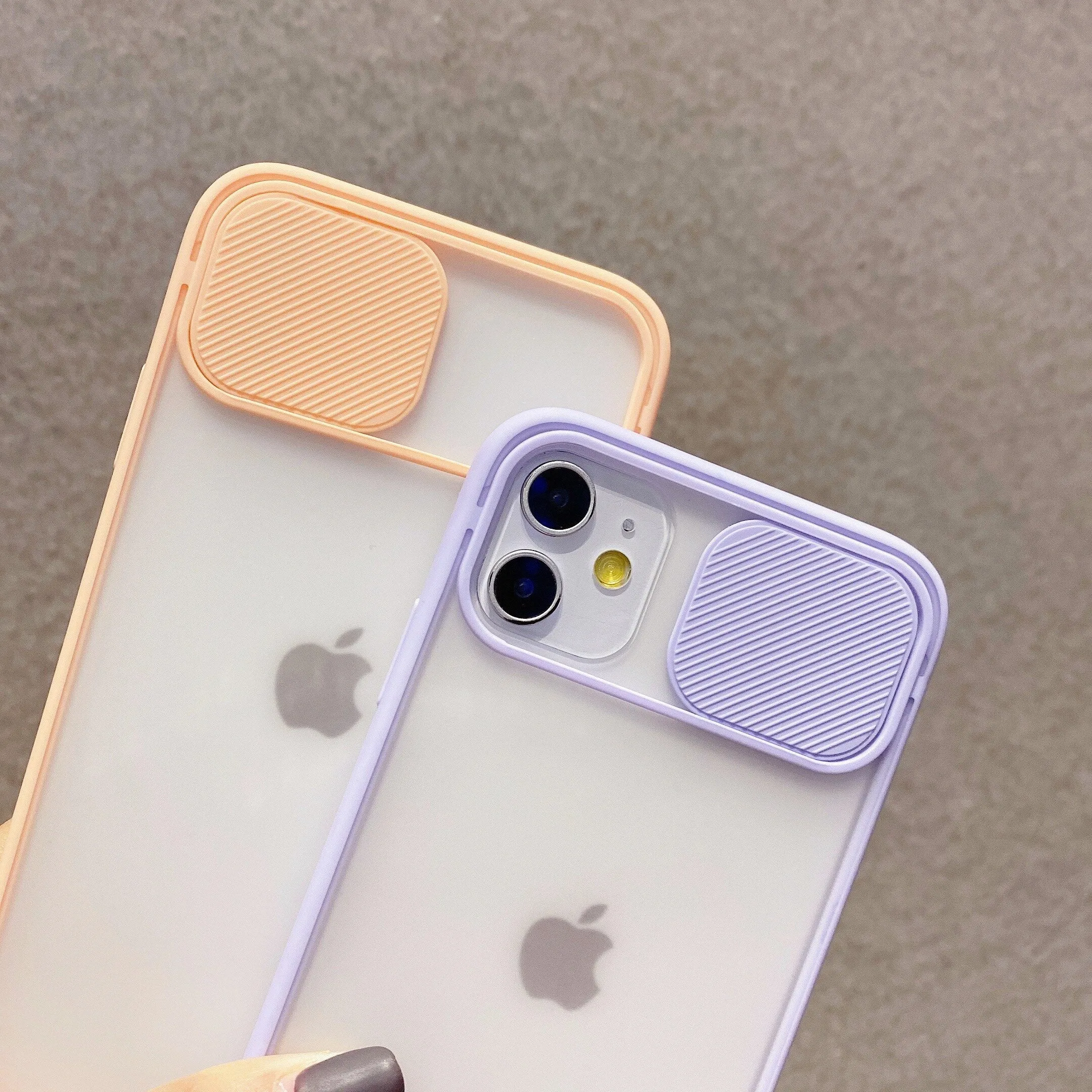 Transparent Camera Shield Shockproof iPhone Case
