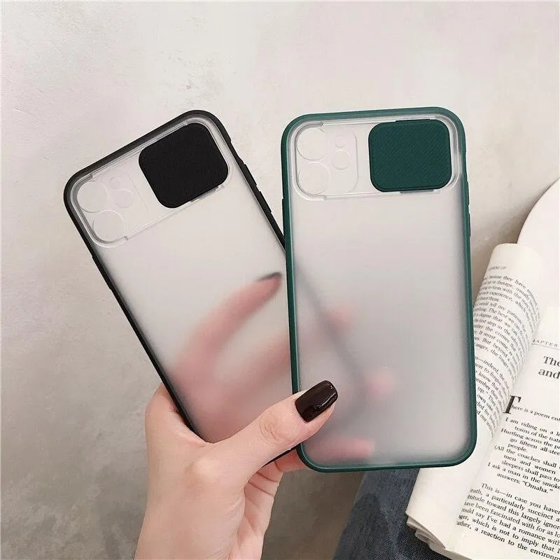 Transparent Camera Shield Shockproof iPhone Case