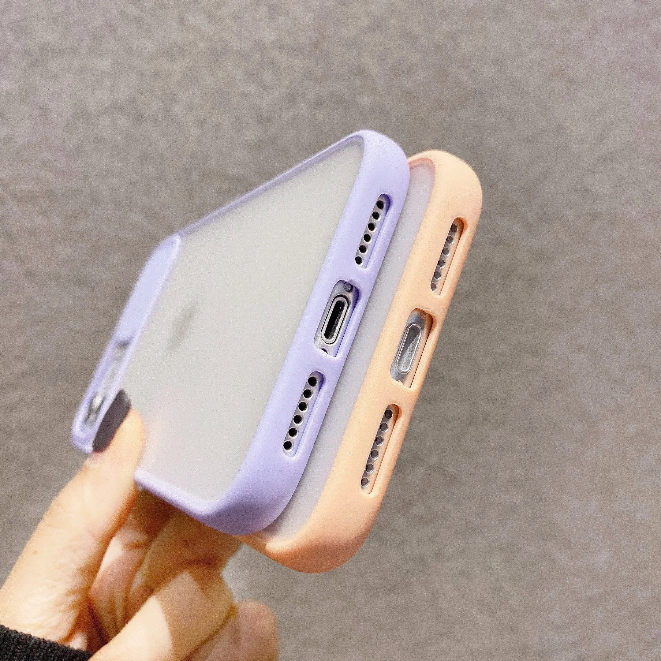 Transparent Camera Shield Shockproof iPhone Case