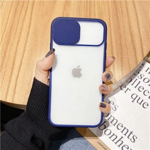 Transparent Camera Shield Shockproof iPhone Case