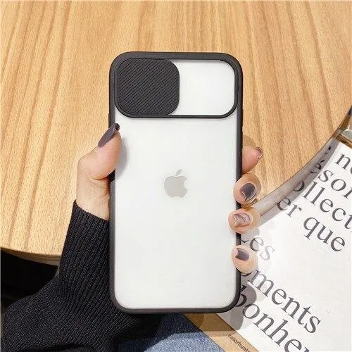 Transparent Camera Shield Shockproof iPhone Case