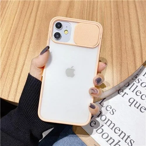Transparent Camera Shield Shockproof iPhone Case