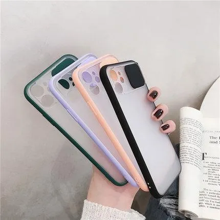 Transparent Camera Shield Shockproof iPhone Case