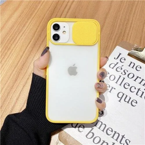 Transparent Camera Shield Shockproof iPhone Case