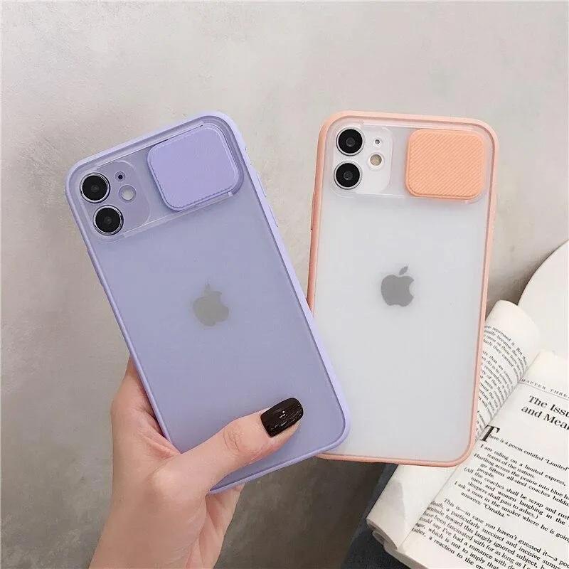 Transparent Camera Shield Shockproof iPhone Case