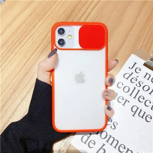 Transparent Camera Shield Shockproof iPhone Case