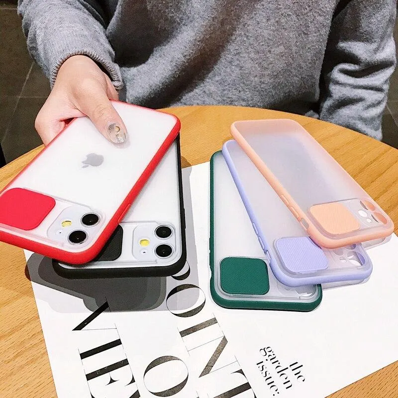 Transparent Camera Shield Shockproof iPhone Case