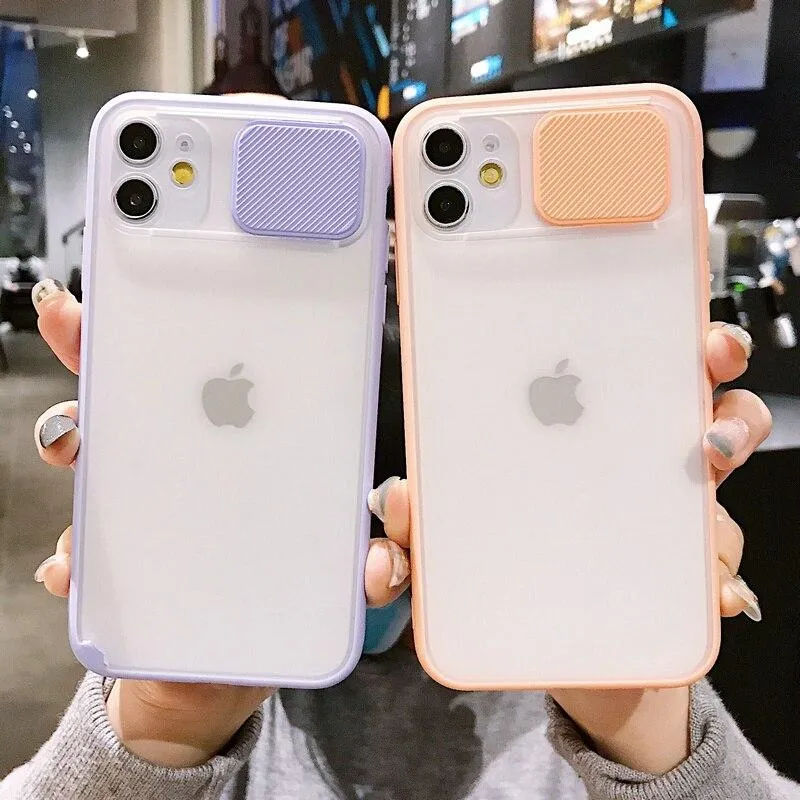 Transparent Camera Shield Shockproof iPhone Case