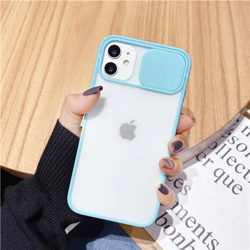 Transparent Camera Shield Shockproof iPhone Case
