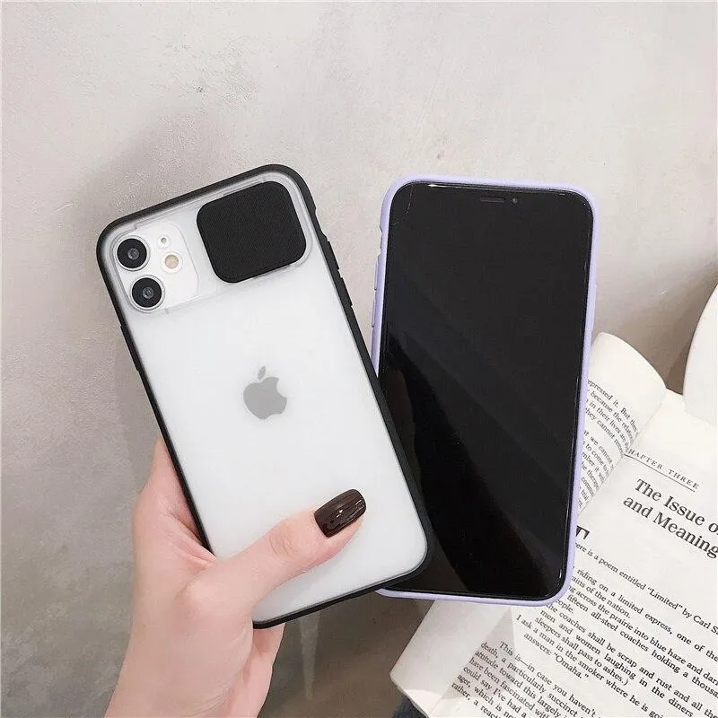 Transparent Camera Shield Shockproof iPhone Case