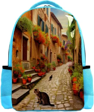 Travel Backpack,Work Backpack,Back Pack,Vintage Yard Home Plants,Backpack