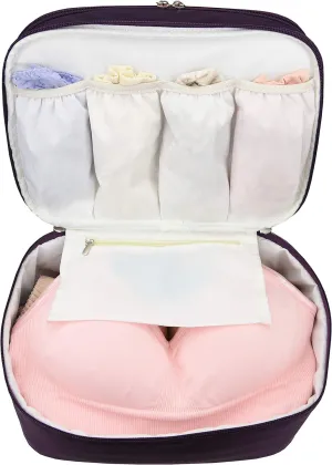 Travel Organizer Underwear Bag - Large Double Layer Packing Storage Bag – Fits Large Bra, Socks, Underpants, Cosmetic, Toiletry kit