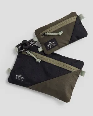 Travel Pouch - Two pack - Black Stingray/Dark Moss