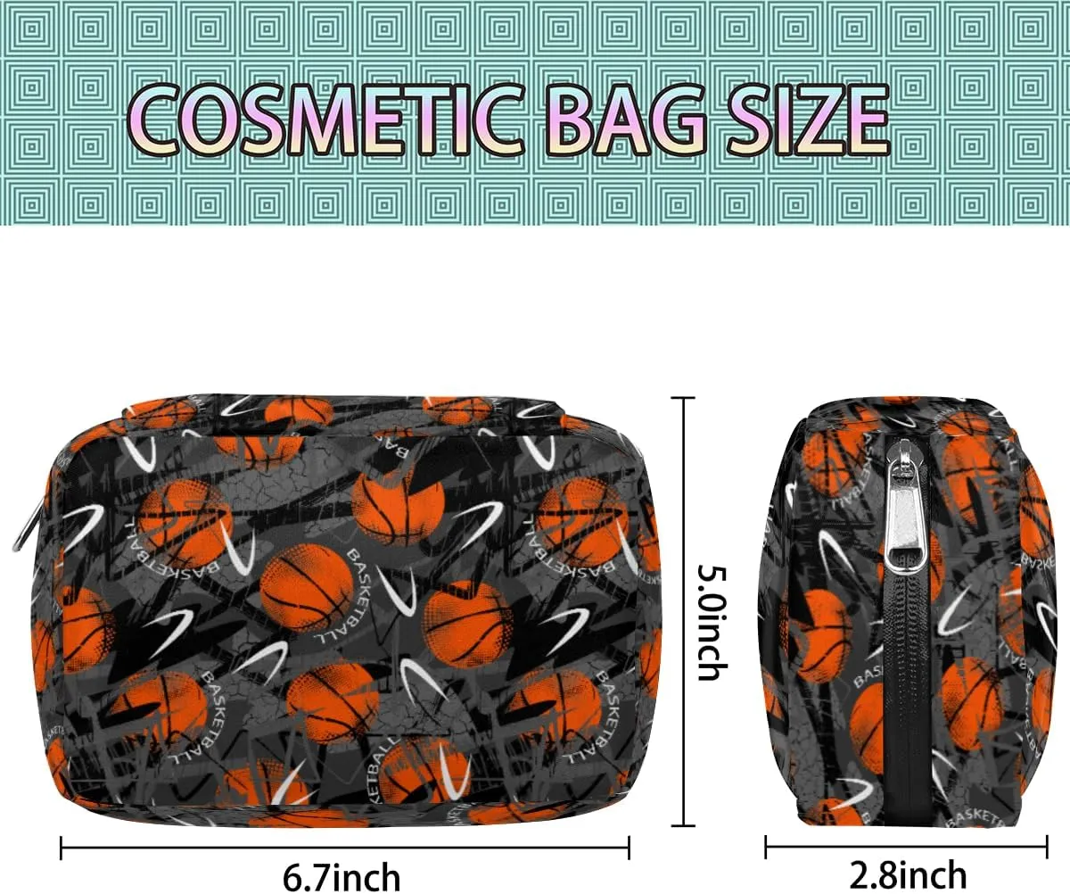 Travel Toiletry Bag for Boys Men, Waterproof Small Dopp Kit for Women, Basketball Shaving Bag with Large Capacity for Travel,Sports Shower