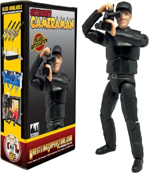 Ultimate TV Camera Man with Deluxe Articulation for Wrestling Action Figures