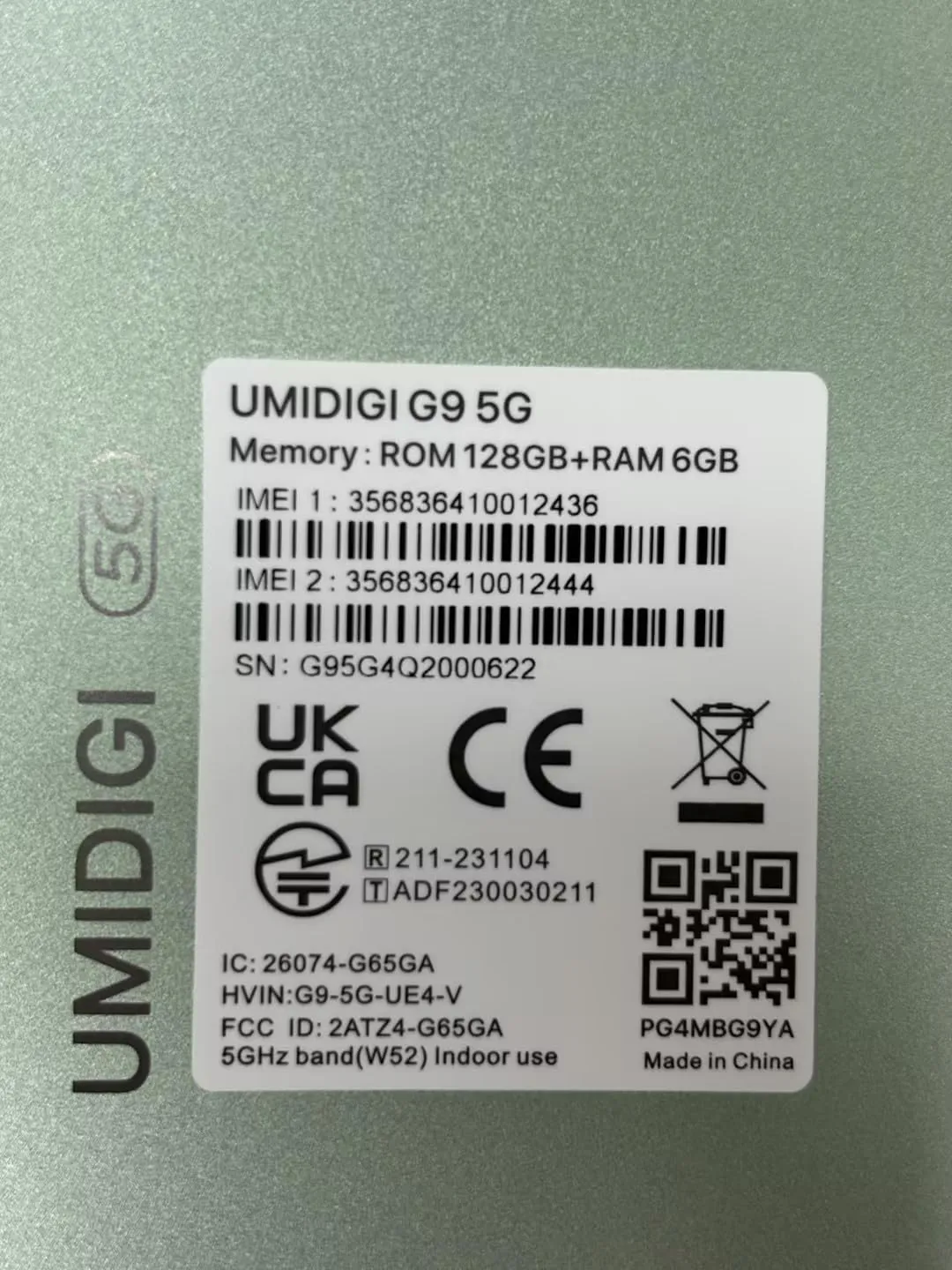 UMIDIGI G9 5G Cell Phone, Android 14 Unlocked Phones, 12(6 6) GB  128GB/1TB TF Expand, 5G Dual SIM, 50MP Camera, 6.75" HD  90Hz Display, AI Face & Fingerprint Unlock, 5000mAh Android Phone Green