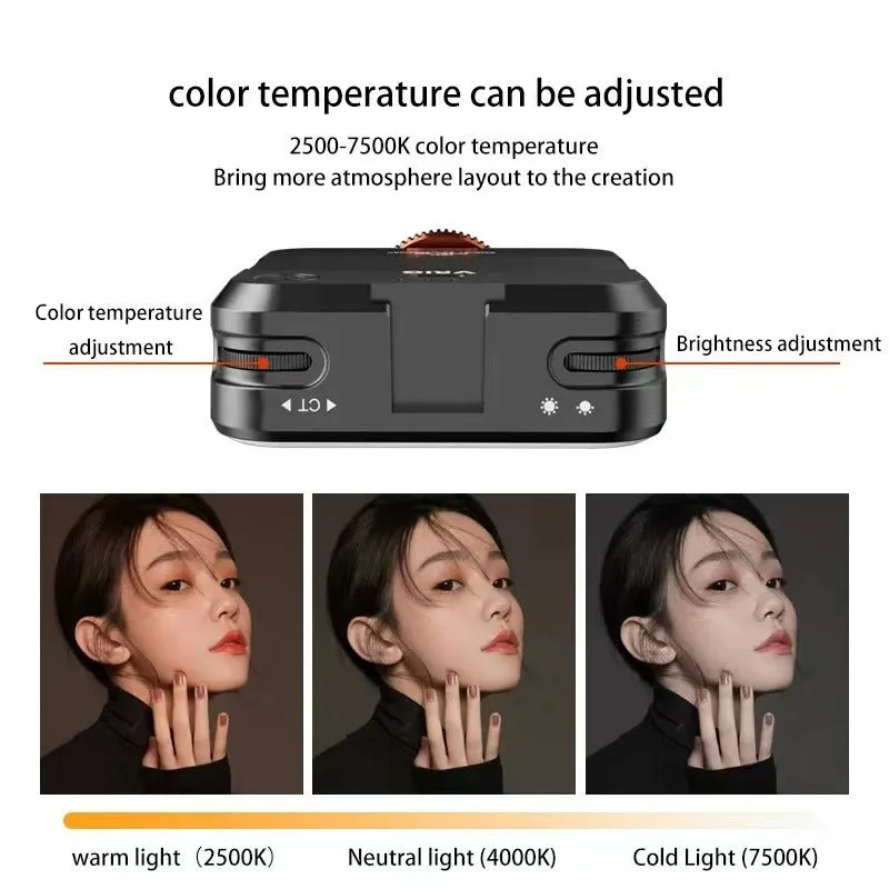Universal Professional Shooting LED Camera Light - Clip-on Selfie Light LED for Phone Camera, Stabilizer, Video Conference, Zoom, Photography, and Makeup