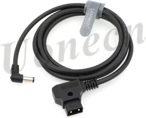 Uonecn 1.5M Dtap to Right Angle DC Power Cable 2.1mm 12V for KiPRO LCD Monitors Lectrosonic Lowel Blender LED Power Tap-Lectro Devices