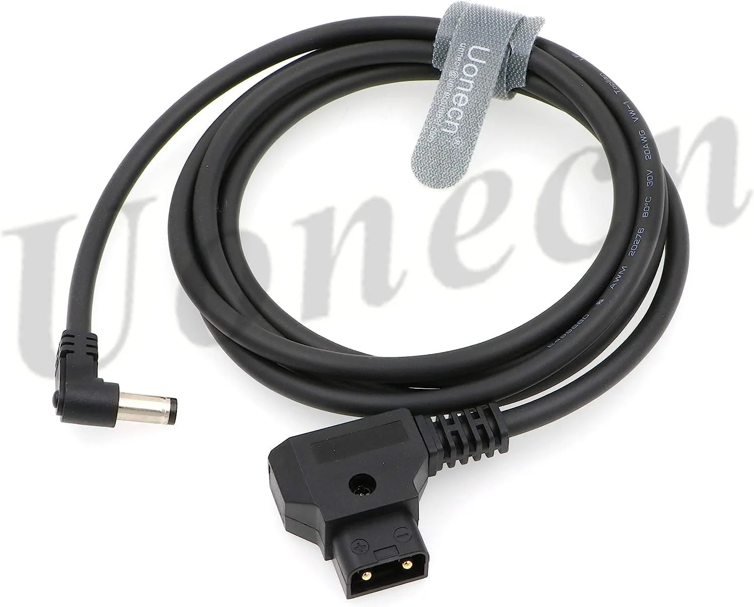 Uonecn 1.5M Dtap to Right Angle DC Power Cable 2.1mm 12V for KiPRO LCD Monitors Lectrosonic Lowel Blender LED Power Tap-Lectro Devices
