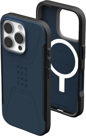 URBAN ARMOR GEAR UAG Designed for iPhone 16 Pro Case 6.3" Civilian - Compatible with MagSafe Charging Rugged Slim Sleek Shockproof Anti-Slip Military Grade Protective Cover, Mallard