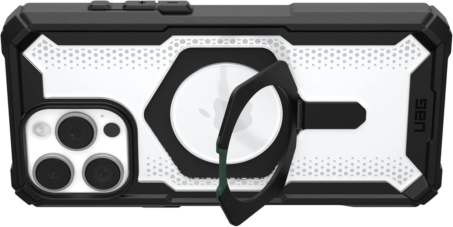 URBAN ARMOR GEAR UAG Designed for iPhone 16 Pro Max Case 6.9" Plasma XTE - Compatible with MagSafe Charging & Kickstand Rugged Shockproof Anti-Slip Military Grade Protective Cover, Black/Clear