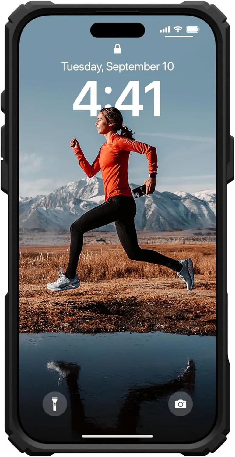 URBAN ARMOR GEAR UAG Designed for iPhone 16 Pro Max Case 6.9" Plasma XTE - Compatible with MagSafe Charging & Kickstand Rugged Shockproof Anti-Slip Military Grade Protective Cover, Black/Clear