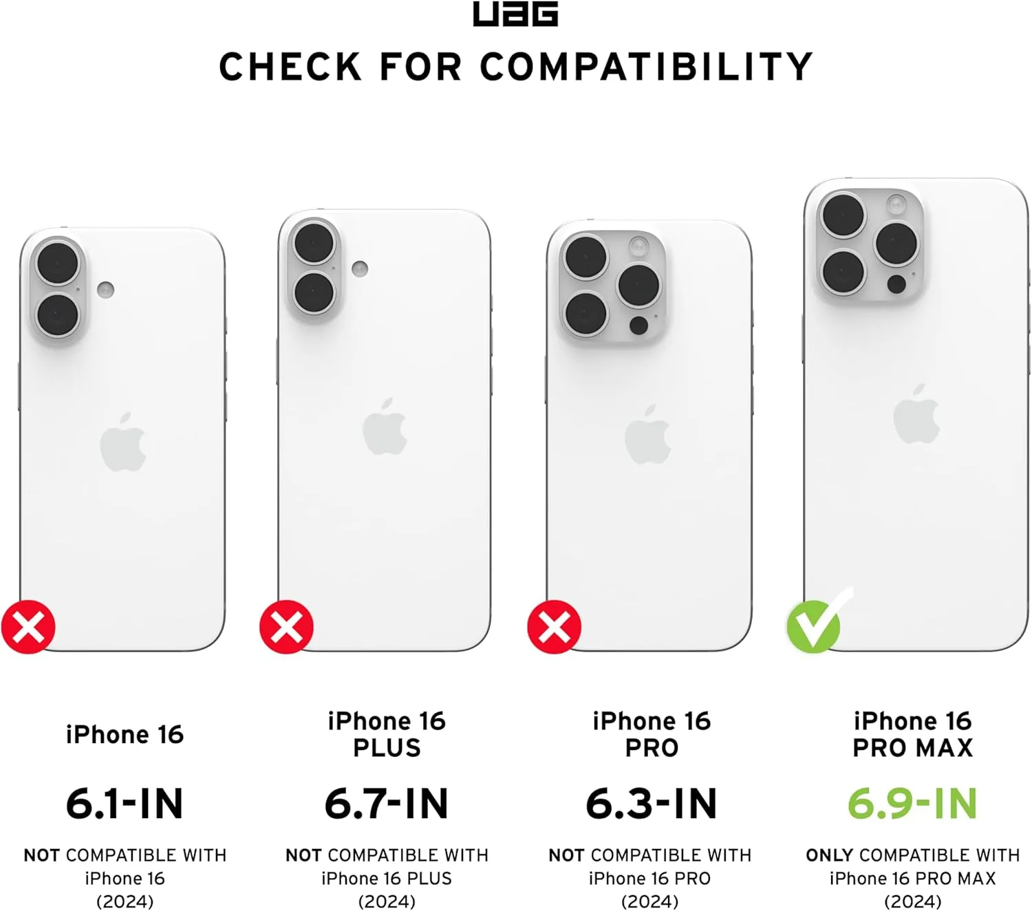 URBAN ARMOR GEAR UAG Designed for iPhone 16 Pro Max Case 6.9" Plasma XTE - Compatible with MagSafe Charging & Kickstand Rugged Shockproof Anti-Slip Military Grade Protective Cover, Black/Clear