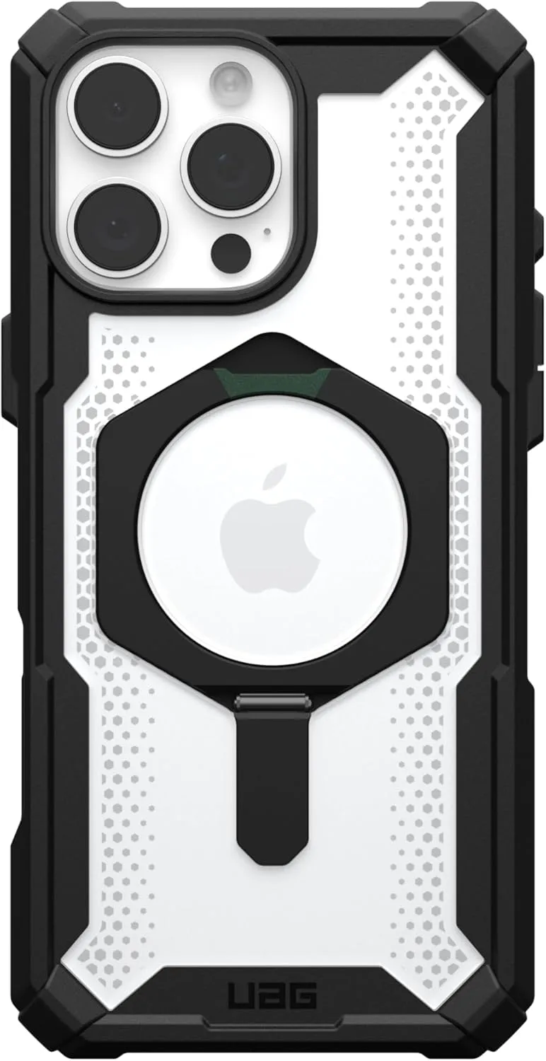 URBAN ARMOR GEAR UAG Designed for iPhone 16 Pro Max Case 6.9" Plasma XTE - Compatible with MagSafe Charging & Kickstand Rugged Shockproof Anti-Slip Military Grade Protective Cover, Black/Clear