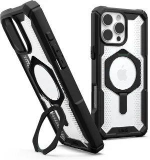URBAN ARMOR GEAR UAG Designed for iPhone 16 Pro Max Case 6.9" Plasma XTE - Compatible with MagSafe Charging & Kickstand Rugged Shockproof Anti-Slip Military Grade Protective Cover, Black/Clear