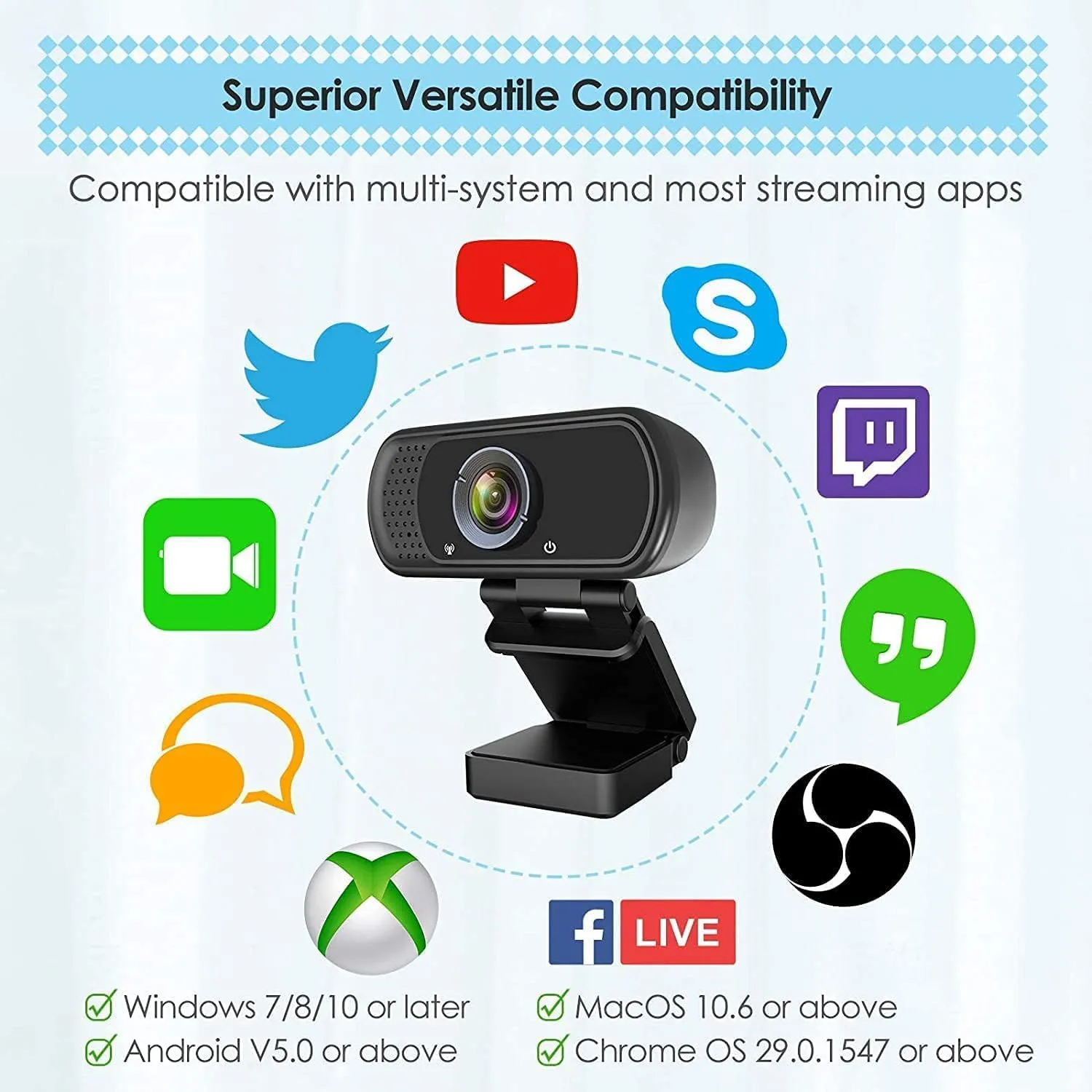 USB C Webcam for PC: 1080P HD Web Cam with Mic,Computer Camera with Privacy Cover & Tripod Stand for MAC Desktop Laptop, Wide Angle Webcam Pro Streaming Web Camera for Skype/Teams/Webex