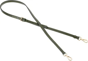 uxcell Genuine Leather Bag Strap Replacement Adjustable Crossbody Bag Straps, 37.4-45.3 Inch Purse Strap for Shoulder Bag Handbag Purse, Forest Green, Gold Buckle