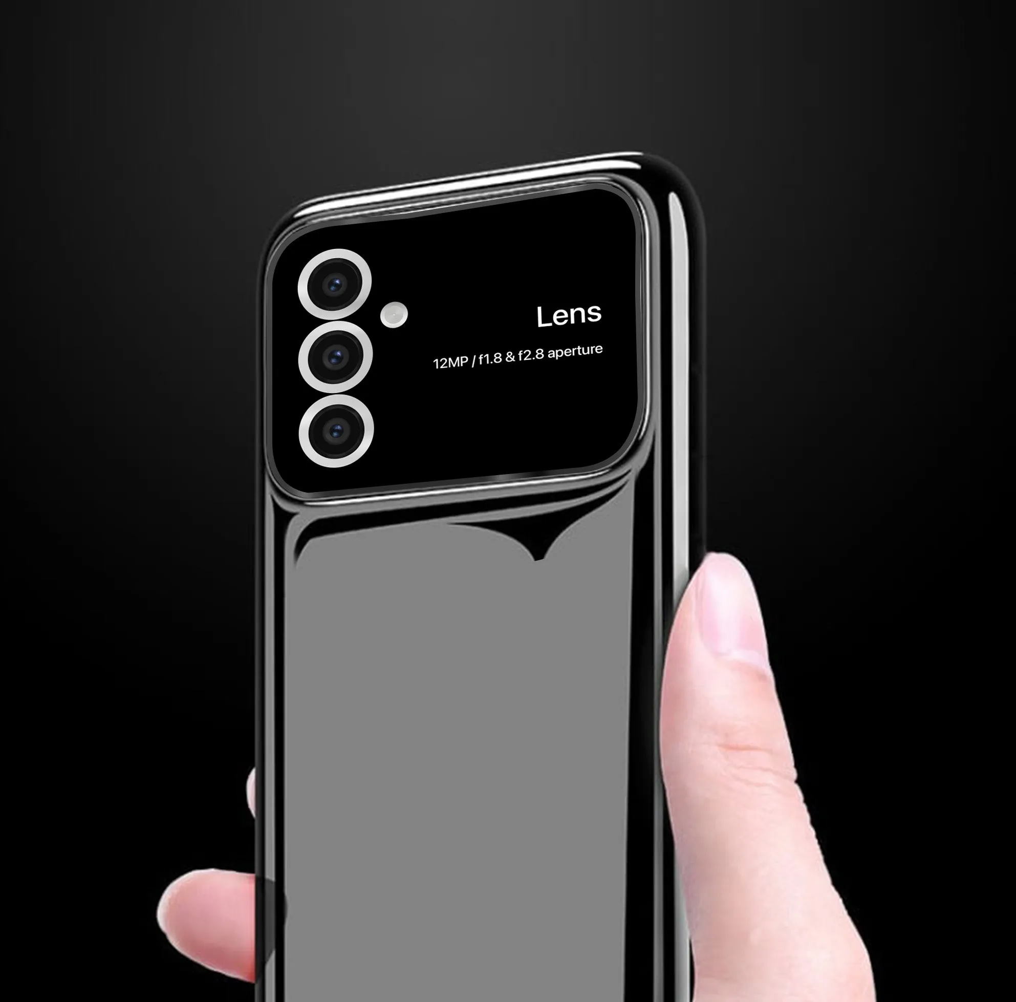 Vaku® Samsung Galaxy A15 5G Polarized Large Window Glass Camera Protector Dual Layer Shockproof Back Cover