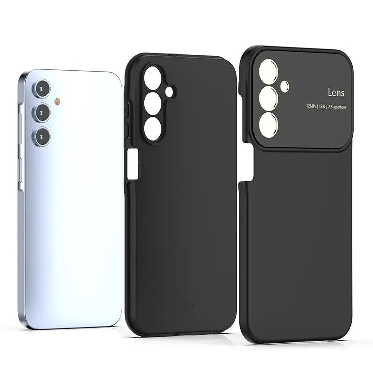 Vaku® Samsung Galaxy A15 5G Polarized Large Window Glass Camera Protector Dual Layer Shockproof Back Cover