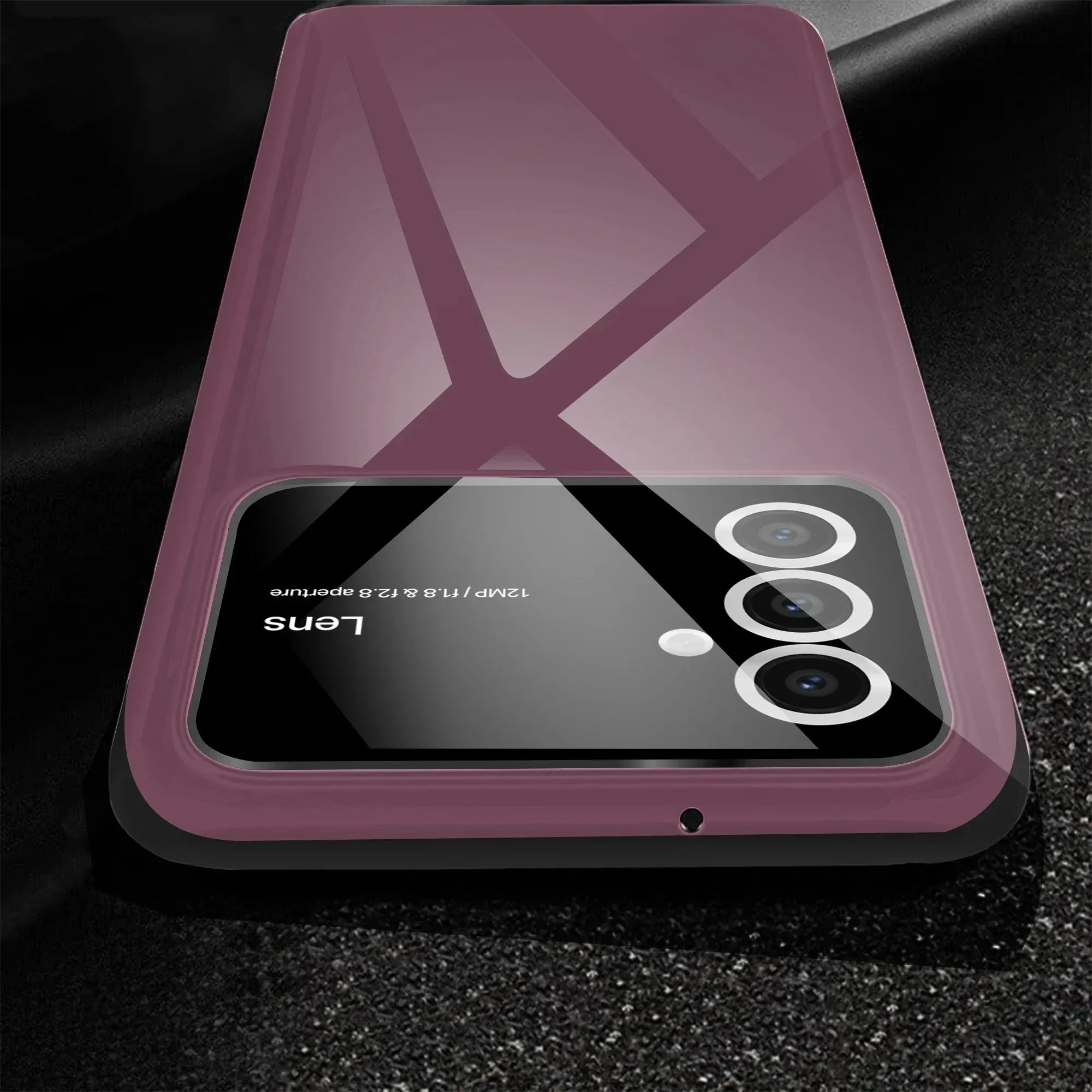 Vaku® Samsung Galaxy S24 5G Polarized Large Window Glass Camera Protector Dual Layer Shockproof Back Cover