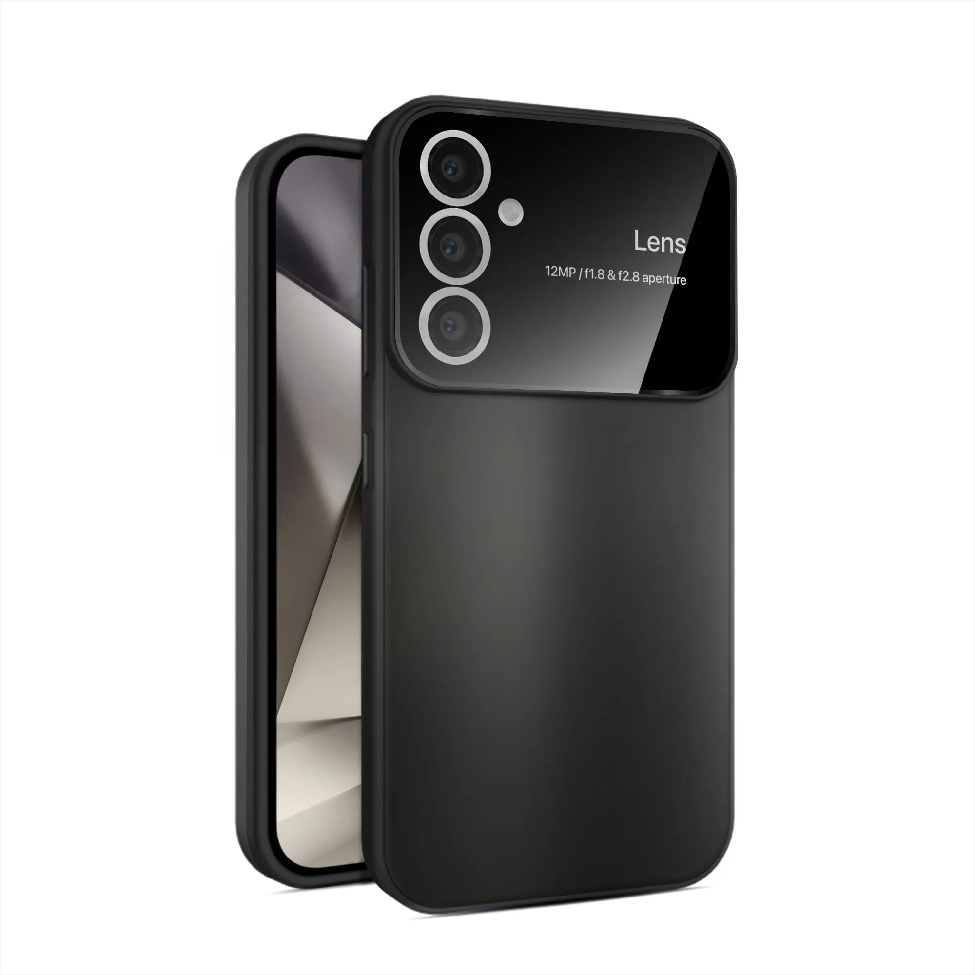 Vaku® Samsung Galaxy S24 5G Polarized Large Window Glass Camera Protector Dual Layer Shockproof Back Cover
