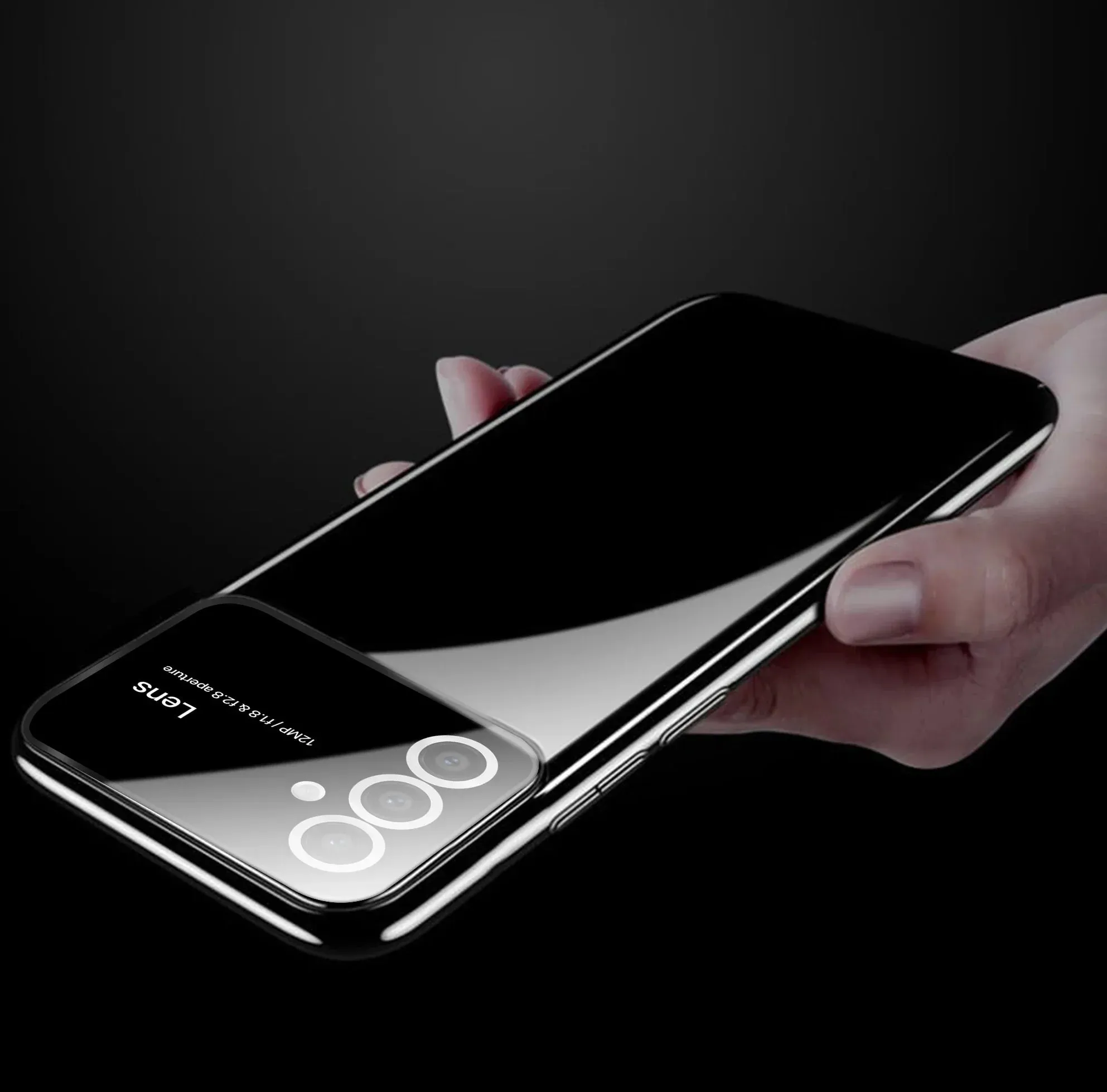 Vaku® Samsung Galaxy S24 5G Polarized Large Window Glass Camera Protector Dual Layer Shockproof Back Cover