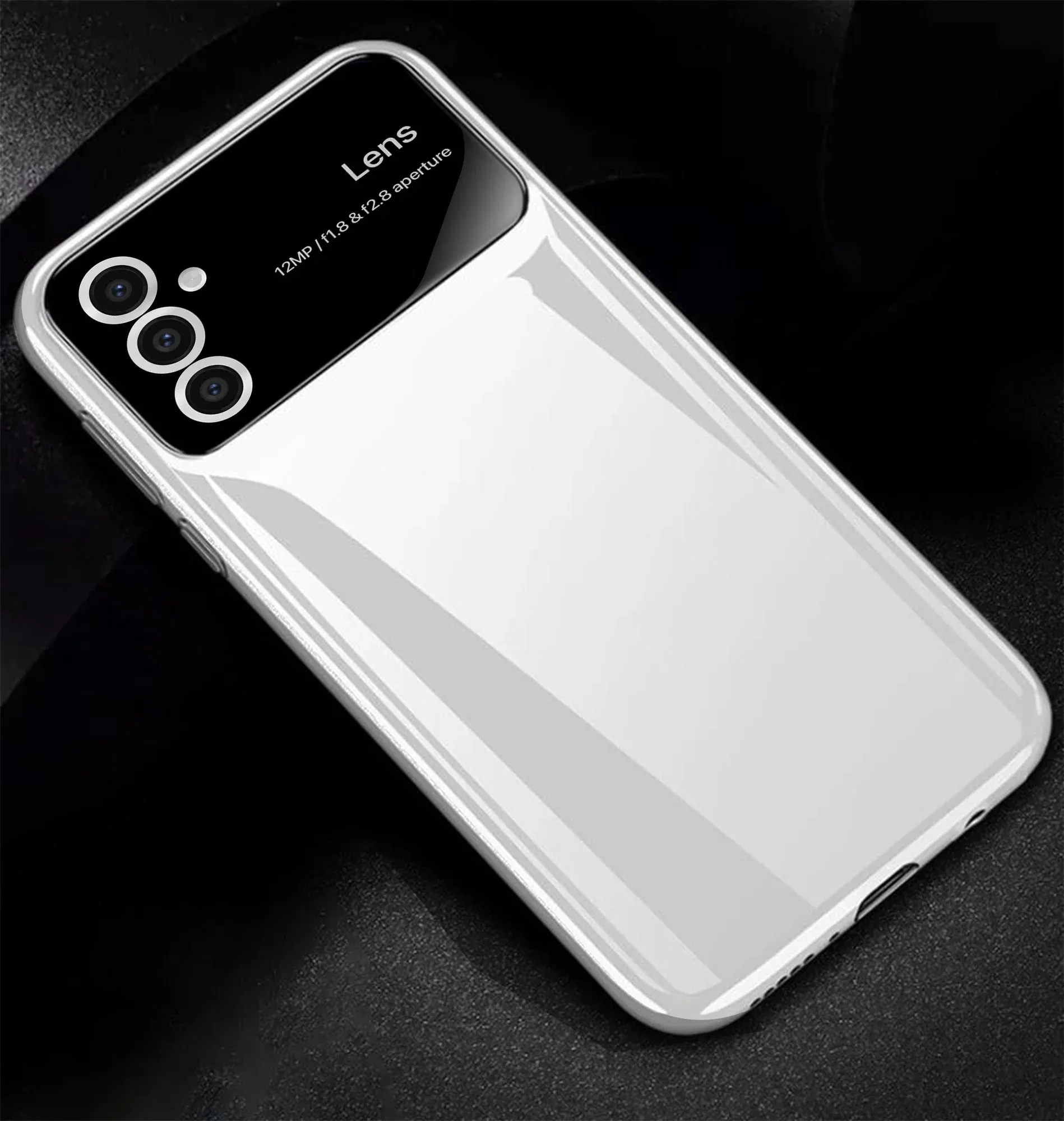 Vaku® Samsung Galaxy S24 5G Polarized Large Window Glass Camera Protector Dual Layer Shockproof Back Cover