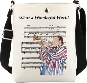 VAMSII Lyrics Musical Figures Gift Musicals Theater Themed Crossbody Bag