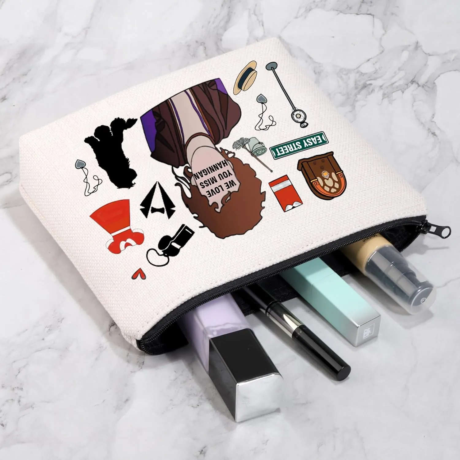 VAMSII Musical Theatre Lover Musical Inspired Gift Musical Miss Makeup Bag Theatre Theater Musical Lover Gifts Movie Merch for Her (miss mbag)