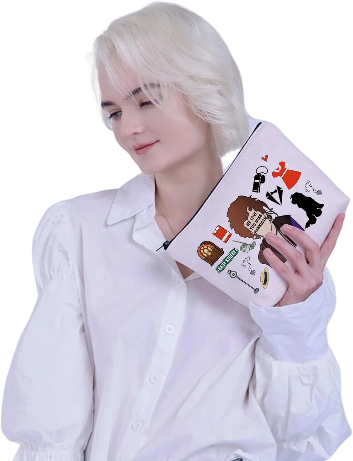 VAMSII Musical Theatre Lover Musical Inspired Gift Musical Miss Makeup Bag Theatre Theater Musical Lover Gifts Movie Merch for Her (miss mbag)