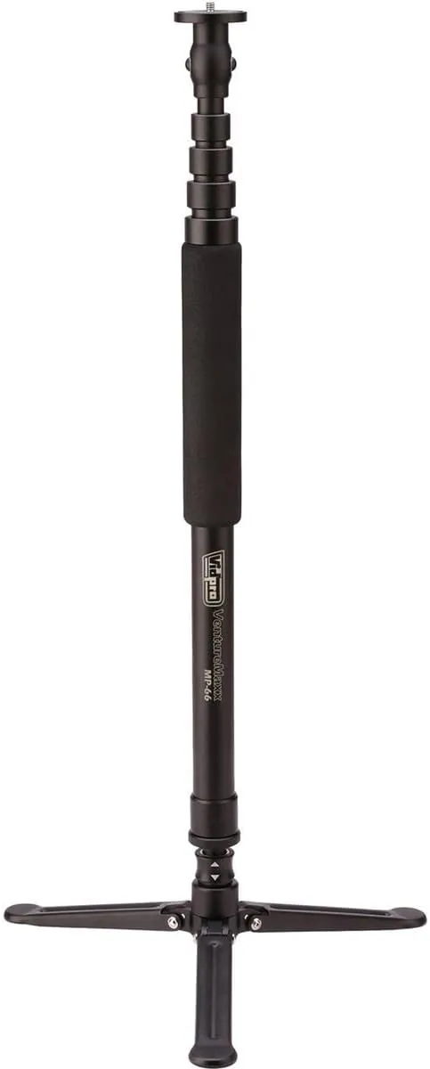 Vidpro MP-66 VentureMaxx Series Professional 70-Inch Monopod with Air Lock - Lightweight Anodized Aluminum Camera Camcorder Support Stand Adjustable 5-Section with 3 Feet Base Includes Carrying Case