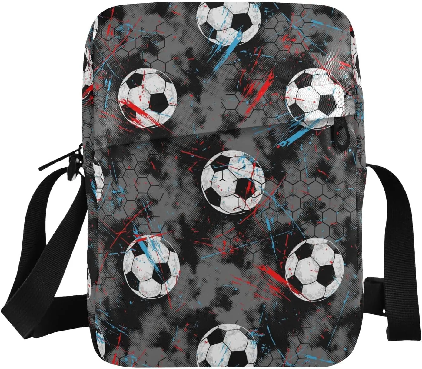 VIGTRO Small Messenger Bag Purse, Soccer Ball Sport Mini Crossbody Bag with Adjustable Strap for Women Men, Small Shoulder Bag for Travel Outdoor Sports
