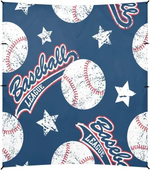 Vintage Baseball Stars Beach Tent Camping Sun Shelters Portable Outdoor Canopy Sun Shade for Camping Trips Fishing Backyard Fun or Picnics Easy Setup with Carrying Bag