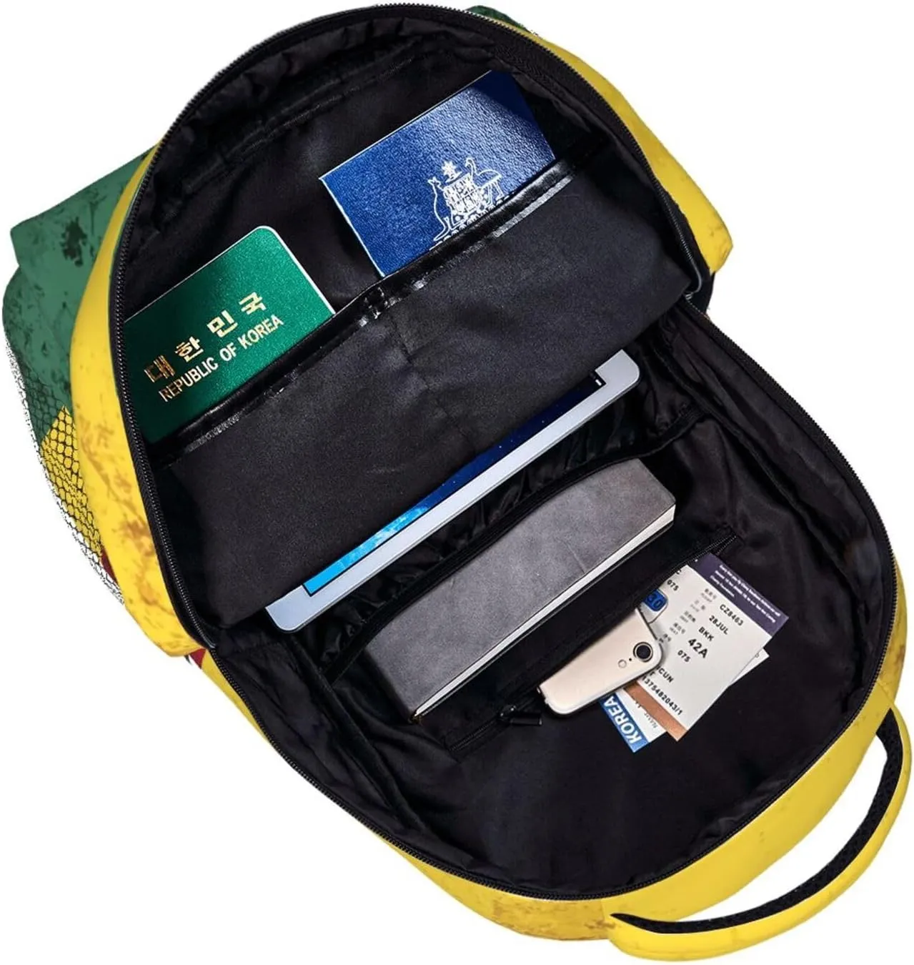 Vintage Bolivian Flag Personalized Backpack Laptop Backpack Sports Travel Shoulder bag Light casual backpack