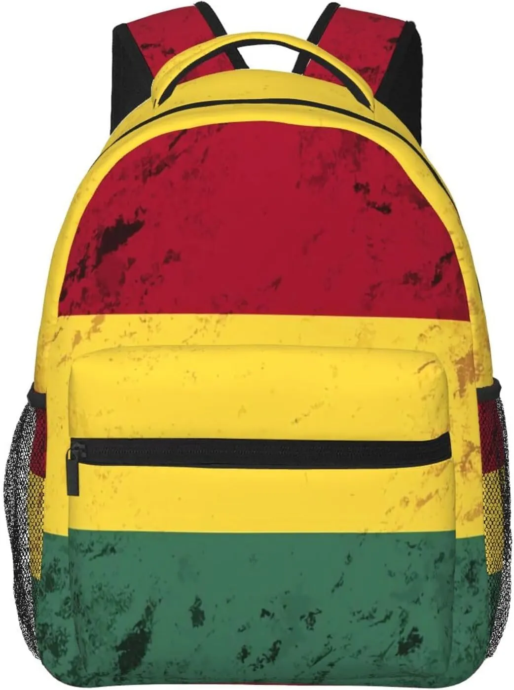 Vintage Bolivian Flag Personalized Backpack Laptop Backpack Sports Travel Shoulder bag Light casual backpack