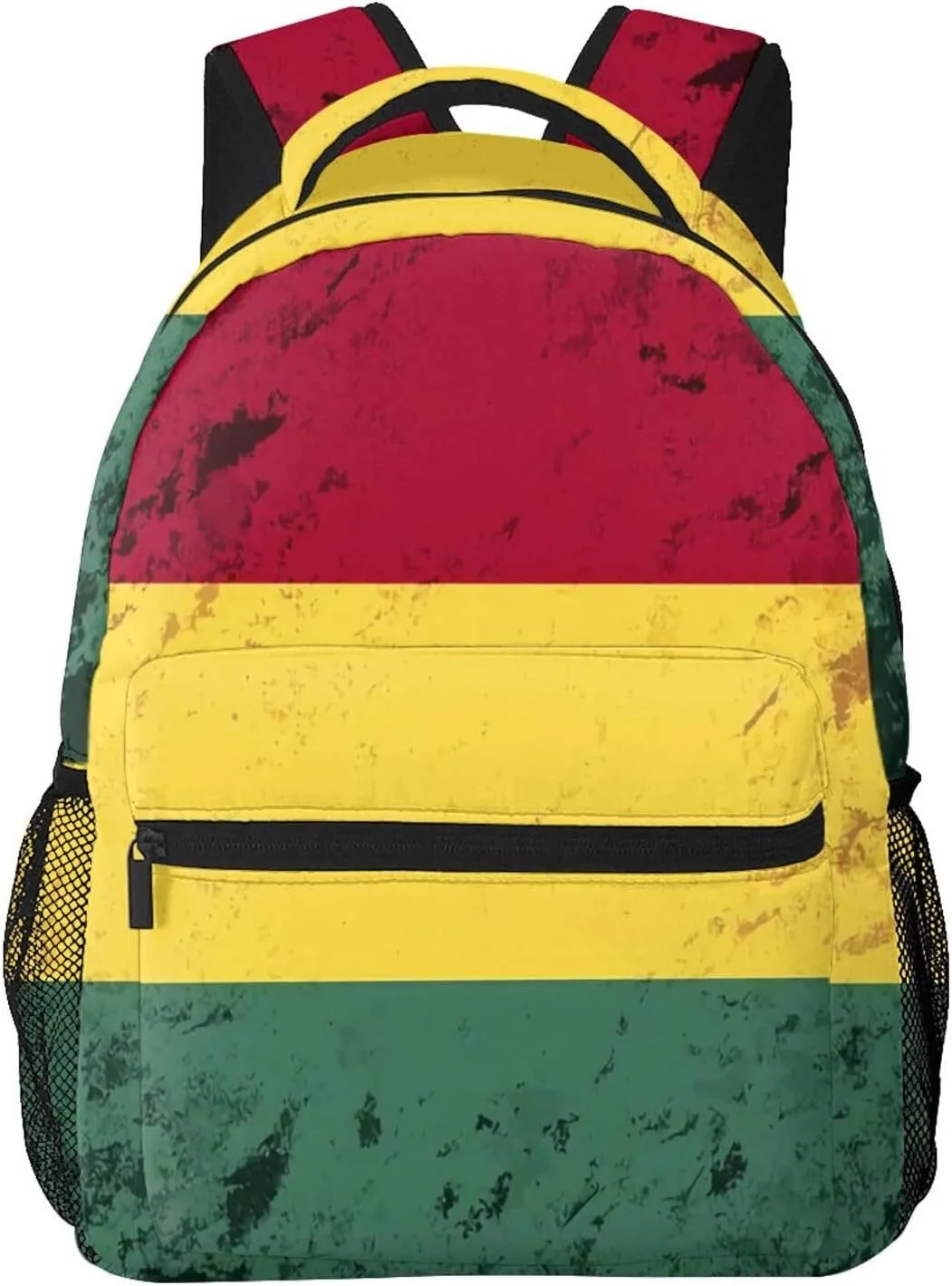 Vintage Bolivian Flag Personalized Backpack Laptop Backpack Sports Travel Shoulder bag Light casual backpack
