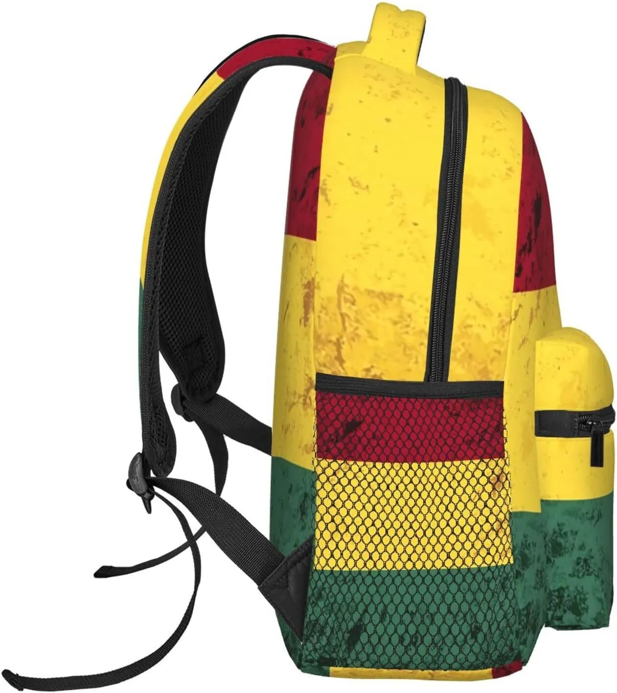 Vintage Bolivian Flag Personalized Backpack Laptop Backpack Sports Travel Shoulder bag Light casual backpack