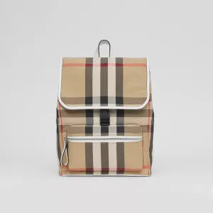 Vintage Check Cotton Backpack