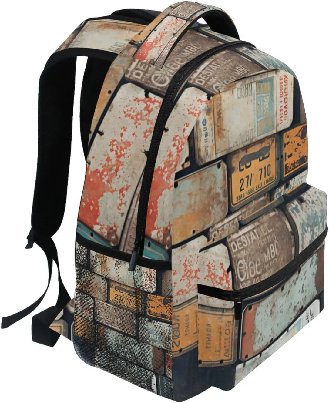 Vintage Cinema Tickets Backpack for Men Women Daypack Travel Laptop Backpack Book Bag 11.4 ×16 In