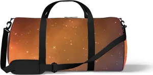 Vintage Colorful Abstract Space Galaxy Stars Sports Bag Tote Bag Waterproof Gym Bag with Shoulder Strap Zipper 2 Side Pockets for Men and Women, Travel and Storage Shoulder Bag.
